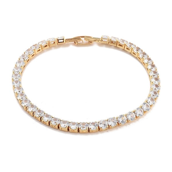 PandaHall Brass Pave Clear Cubic Zirconia Flat Round Link Bracelets, Nickle Free, Long-Lasting Plated, Golden, 7-1/8 inch(18.2cm) Cubic...
PandaHall Brass Pave Clear Cubic Zirconia Flat Round Link Bracelets, Nickle Free, Long-Lasting Plated, Golden, 7-1/8 inch(18.2cm) Cubic...