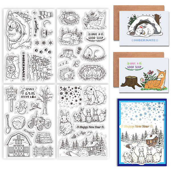 PandaHall Globleland 4Pcs 4 Styles Custom Winter Theme PVC Plastic Clear Stamps, for DIY Scrapbooking, Photo Album Decorative, Cards Making...
PandaHall Globleland 4Pcs 4 Styles Custom Winter Theme PVC Plastic Clear Stamps, for DIY Scrapbooking, Photo Album Decorative, Cards Making...