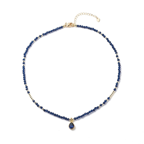 PandaHall Cubic Zirconia Teardrop Pendant Necklace with Natural Kyanite Beaded Chains, Gemstone Jewelry for Women, Dark Blue, 16.06 inch...
PandaHall Cubic Zirconia Teardrop Pendant Necklace with Natural Kyanite Beaded Chains, Gemstone Jewelry for Women, Dark Blue, 16.06 inch...