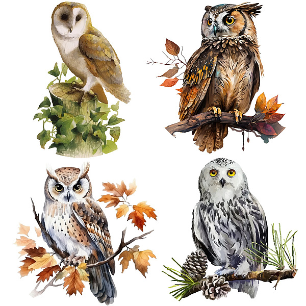 PandaHall PVC Window Sticker, Flat Round Shape, for Window or Stairway Home Decoration, Owl, 160x160x0.3mm, 4pcs/set PVC Owl
PandaHall PVC Window Sticker, Flat Round Shape, for Window or Stairway Home Decoration, Owl, 160x160x0.3mm, 4pcs/set PVC Owl