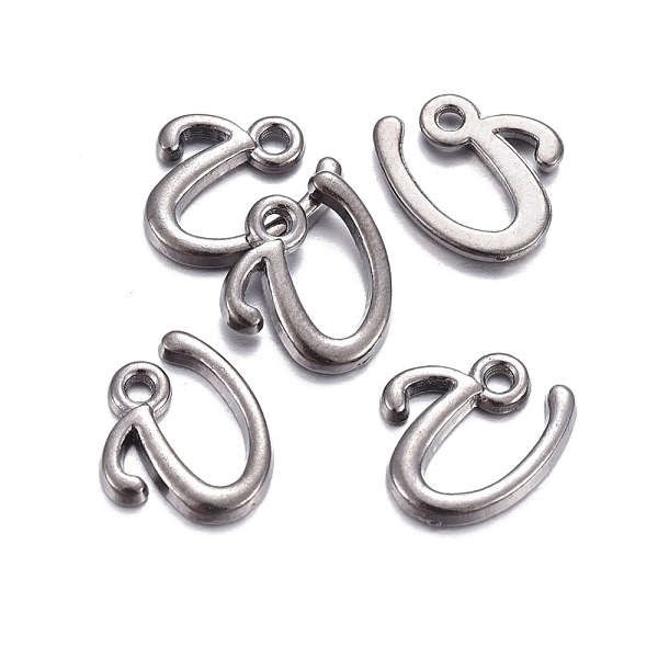 PandaHall Gunmetal Plated Alloy Letter Pendants, Rack Plating, Letter.U, 12x11x2mm, Hole: 1.5mm Alloy Letter U
PandaHall Gunmetal Plated Alloy Letter Pendants, Rack Plating, Letter.U, 12x11x2mm, Hole: 1.5mm Alloy Letter U