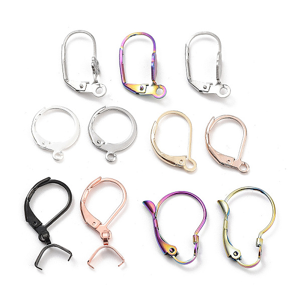 PandaHall Stainless Steel Leverback Earring Findings, Mixed Color, 14.5~22.5x12~14x1.5~2.5mm, Hole: 1.2~1.6mm, Pin: 0.8mm Stainless Steel
PandaHall Stainless Steel Leverback Earring Findings, Mixed Color, 14.5~22.5x12~14x1.5~2.5mm, Hole: 1.2~1.6mm, Pin: 0.8mm Stainless Steel
