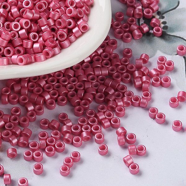 PandaHall Baking Paint Glass Seed Beads, Cylinder, Cerise, 2.5x2mm, Hole: 1.4mm, about 45359pcs/pound Glass Red
PandaHall Baking Paint Glass Seed Beads, Cylinder, Cerise, 2.5x2mm, Hole: 1.4mm, about 45359pcs/pound Glass Red