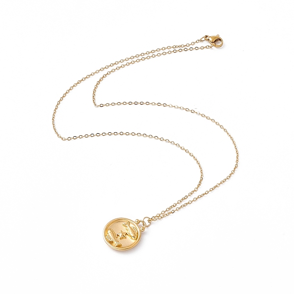 PandaHall Ion Plating(IP) 304 Stainless Steel Pendant Necklace for Men Women, Constellation Theme, Golden, Pisces, 17.72 inch(45cm) 304...
PandaHall Ion Plating(IP) 304 Stainless Steel Pendant Necklace for Men Women, Constellation Theme, Golden, Pisces, 17.72 inch(45cm) 304...