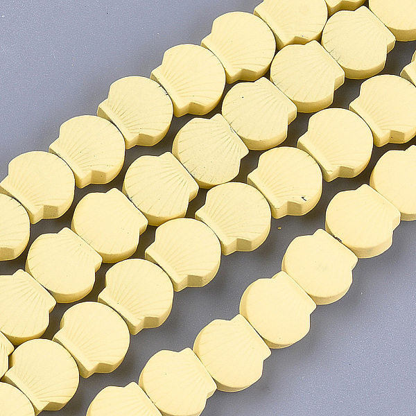 PandaHall Spray Painted Non-magnetic Synthetic Hematite Beads Strands, Scallop, Champagne Yellow, 8x9x4mm, Hole: 0.8mm, about 49pcs/strand...
PandaHall Spray Painted Non-magnetic Synthetic Hematite Beads Strands, Scallop, Champagne Yellow, 8x9x4mm, Hole: 0.8mm, about 49pcs/strand...
