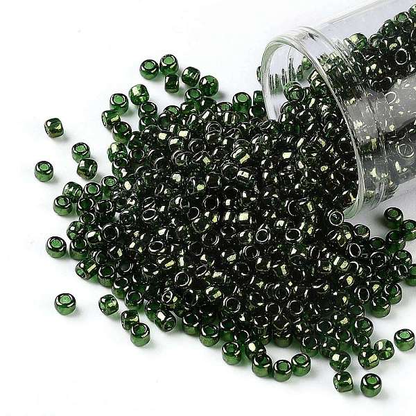 PandaHall TOHO Round Seed Beads, Japanese Seed Beads, (333) Gold Luster Fern, 8/0, 3mm, Hole: 1mm, about 1111pcs/50g Glass Green
PandaHall TOHO Round Seed Beads, Japanese Seed Beads, (333) Gold Luster Fern, 8/0, 3mm, Hole: 1mm, about 1111pcs/50g Glass Green