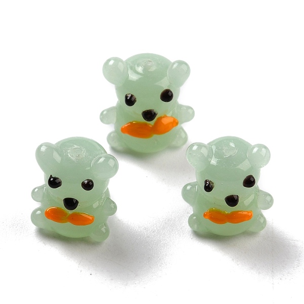 PandaHall Handmade Lampwork Beads, Bear, Dark Sea Green, 13x11~12x9mm, Hole: 1~1.5mm Lampwork Bear
PandaHall Handmade Lampwork Beads, Bear, Dark Sea Green, 13x11~12x9mm, Hole: 1~1.5mm Lampwork Bear