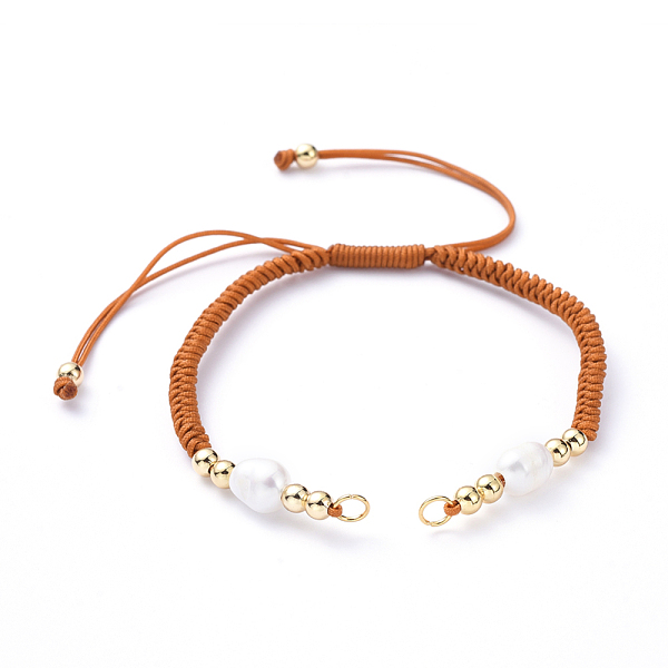 PandaHall Braided Nylon Cord for DIY Bracelet Making, with Natural Freshwater Pearl & Brass Findings, Golden, Chocolate, 6-7/8 inch(17.5cm)..., Brown
PandaHall Braided Nylon Cord for DIY Bracelet Making, with Natural Freshwater Pearl & Brass Findings, Golden, Chocolate, 6-7/8 inch(17.5cm)..., Brown