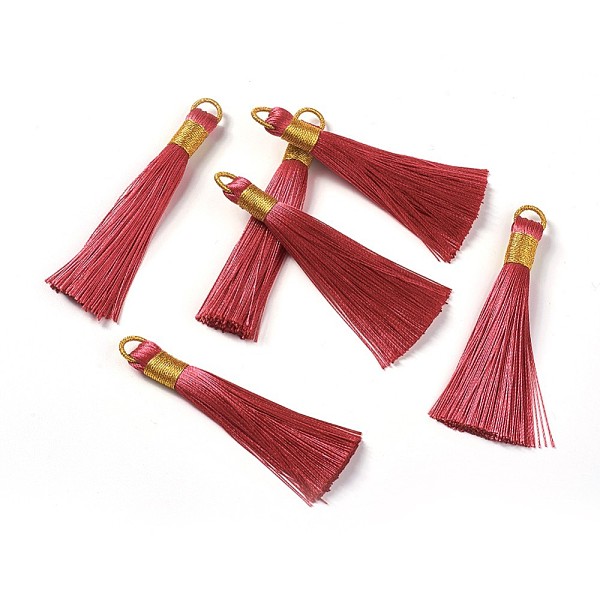 PandaHall Nylon Tassel Big Pendants, with Iron Findings, Golden, Indian Red, 80x8.5mm, Hole: 5x6.5mm Nylon Red
PandaHall Nylon Tassel Big Pendants, with Iron Findings, Golden, Indian Red, 80x8.5mm, Hole: 5x6.5mm Nylon Red