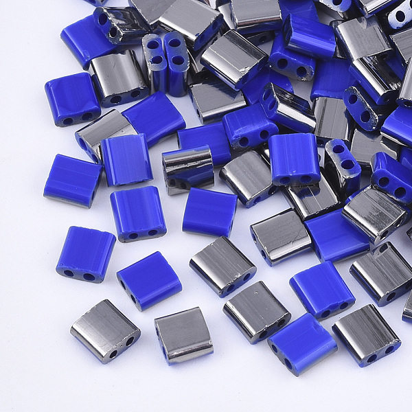 PandaHall 2-Hole Glass Seed Beads, Half Gunmetal Plated Colours, Square, Blue, 5x4.5~5.5x2~2.5mm, Hole: 0.5~0.8mm, about 118pcs/10g Glass...
PandaHall 2-Hole Glass Seed Beads, Half Gunmetal Plated Colours, Square, Blue, 5x4.5~5.5x2~2.5mm, Hole: 0.5~0.8mm, about 118pcs/10g Glass...