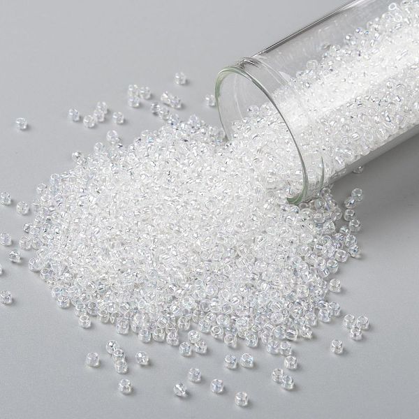 PandaHall TOHO Round Seed Beads, Japanese Seed Beads, (161) Transparent AB Crystal, 11/0, 2.2mm, Hole: 0.8mm, about 1110pcs/bottle..., Clear
PandaHall TOHO Round Seed Beads, Japanese Seed Beads, (161) Transparent AB Crystal, 11/0, 2.2mm, Hole: 0.8mm, about 1110pcs/bottle..., Clear