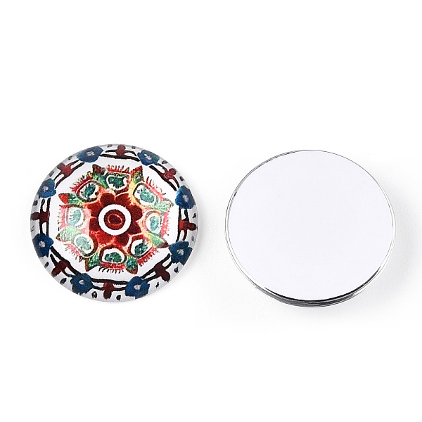 PandaHall Glass Cabochons, Half Round with Kaleidoscope Pattern, Colorful, 25x7.5mm Glass Half Round Multicolor
PandaHall Glass Cabochons, Half Round with Kaleidoscope Pattern, Colorful, 25x7.5mm Glass Half Round Multicolor