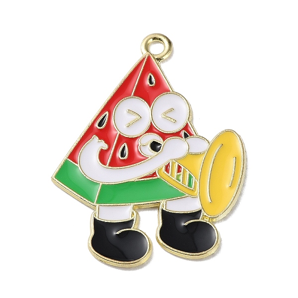 PandaHall Zinc Alloy Pendant, with Enamel, Fruit, Watermelon, 31.5x23.5x1mm, Hole: 1.8mm Alloy+Enamel Watermelon
PandaHall Zinc Alloy Pendant, with Enamel, Fruit, Watermelon, 31.5x23.5x1mm, Hole: 1.8mm Alloy+Enamel Watermelon