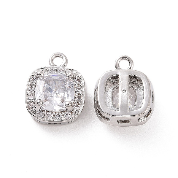 PandaHall Brass Pendants with Clear Glass, Square Charms, Platinum, 12x9.5x6mm, Hole: 1.4mm Brass+Glass Square Clear
PandaHall Brass Pendants with Clear Glass, Square Charms, Platinum, 12x9.5x6mm, Hole: 1.4mm Brass+Glass Square Clear
