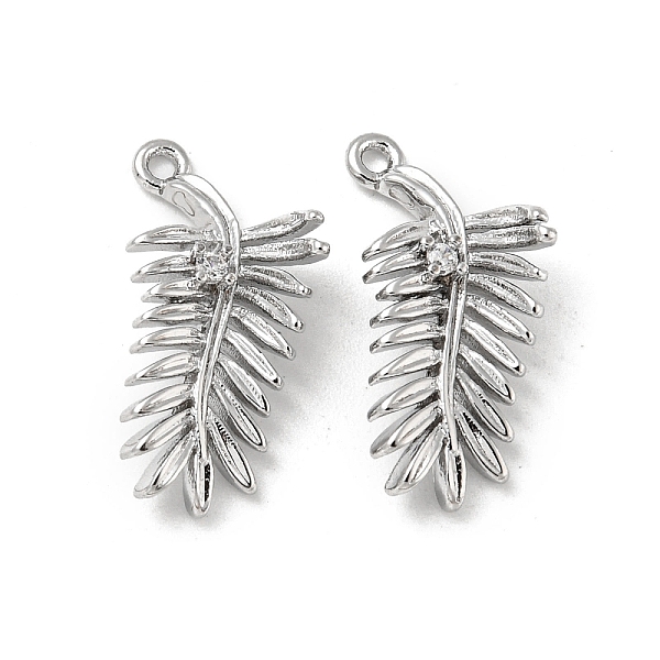 PandaHall Brass Micro Pave Cubic Zirconia Pendant, Leaf Charms, Real Platinum Plated, 19x9x2mm, Hole: 1.2mm Brass+Cubic Zirconia Leaf
PandaHall Brass Micro Pave Cubic Zirconia Pendant, Leaf Charms, Real Platinum Plated, 19x9x2mm, Hole: 1.2mm Brass+Cubic Zirconia Leaf