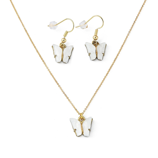 PandaHall Alloy Acrylic Earrings & Necklaces Jewelry Sets, with Brass Cable Chains, Earring Hooks and 304 Stainless Steel Lobster Claw..., White
PandaHall Alloy Acrylic Earrings & Necklaces Jewelry Sets, with Brass Cable Chains, Earring Hooks and 304 Stainless Steel Lobster Claw..., White