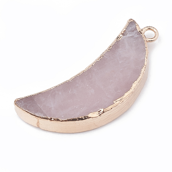 PandaHall Electroplate Natural Rose Quartz Pendants, with Metal Findings, Moon, 45~46x20x4~7mm, Hole: 3mm Rose Quartz Moon
PandaHall Electroplate Natural Rose Quartz Pendants, with Metal Findings, Moon, 45~46x20x4~7mm, Hole: 3mm Rose Quartz Moon
