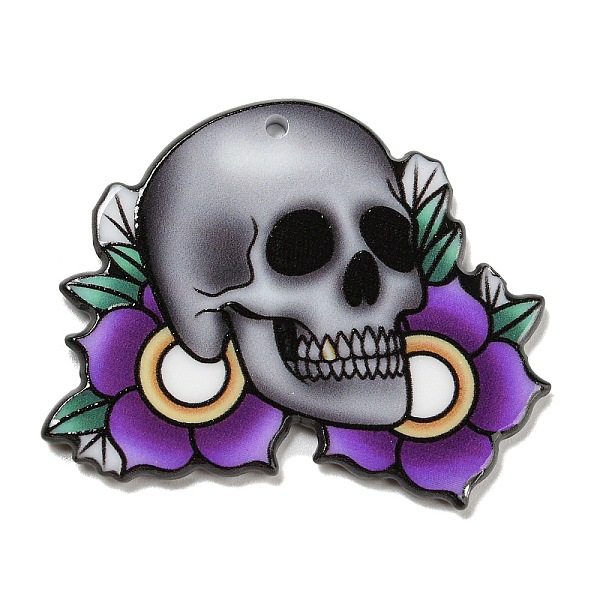 PandaHall Acrylic Pendants, Skull, Dark Gray, 35x44x2.5mm, Hole: 1.8mm Acrylic Skull
PandaHall Acrylic Pendants, Skull, Dark Gray, 35x44x2.5mm, Hole: 1.8mm Acrylic Skull