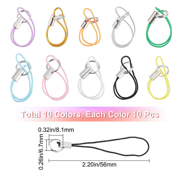 PandaHall GORGECRAFT 100Pcs 10 Colors Phone Keychain Strap Sliver Tone Split Ring Cords Colorful Polyester Cellphone Charms Lanyard String..., Multicolor
PandaHall GORGECRAFT 100Pcs 10 Colors Phone Keychain Strap Sliver Tone Split Ring Cords Colorful Polyester Cellphone Charms Lanyard String..., Multicolor