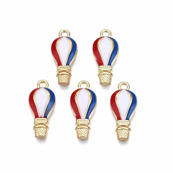 PandaHall Alloy Enamel Pendants, Cadmium Free & Nickel Free & Lead Free, Balloon, Golden, Colorful, 23x10x3mm, Hole: 1.8mm Alloy+Enamel...
PandaHall Alloy Enamel Pendants, Cadmium Free & Nickel Free & Lead Free, Balloon, Golden, Colorful, 23x10x3mm, Hole: 1.8mm Alloy+Enamel...