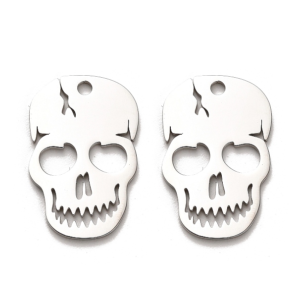 PandaHall Halloween 304 Stainless Steel Pendants, Laser Cut, Skull Charm, Stainless Steel Color, 30x19.5x1mm, Hole: 2mm 304 Stainless Steel...
PandaHall Halloween 304 Stainless Steel Pendants, Laser Cut, Skull Charm, Stainless Steel Color, 30x19.5x1mm, Hole: 2mm 304 Stainless Steel...