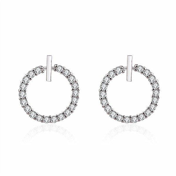 PandaHall Brass Micro Pave Clear Cubic Zirconia Stud Earrings, Round, Platinum, 13x3mm, Pin: 0.5mm Brass Round
PandaHall Brass Micro Pave Clear Cubic Zirconia Stud Earrings, Round, Platinum, 13x3mm, Pin: 0.5mm Brass Round