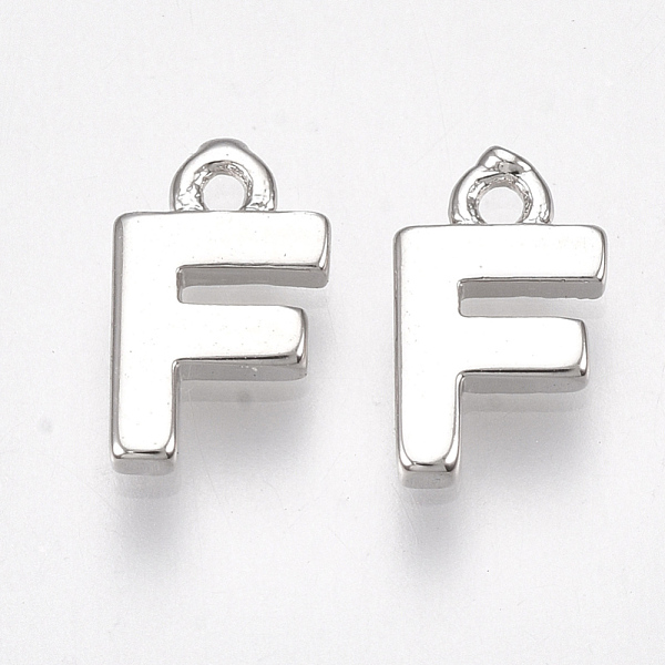 PandaHall Brass Charms, Letter, Nickel Free, Real Platinum Plated, Letter.F, 8.5x5x1.5mm, Hole: 0.8mm Brass Letter
PandaHall Brass Charms, Letter, Nickel Free, Real Platinum Plated, Letter.F, 8.5x5x1.5mm, Hole: 0.8mm Brass Letter
