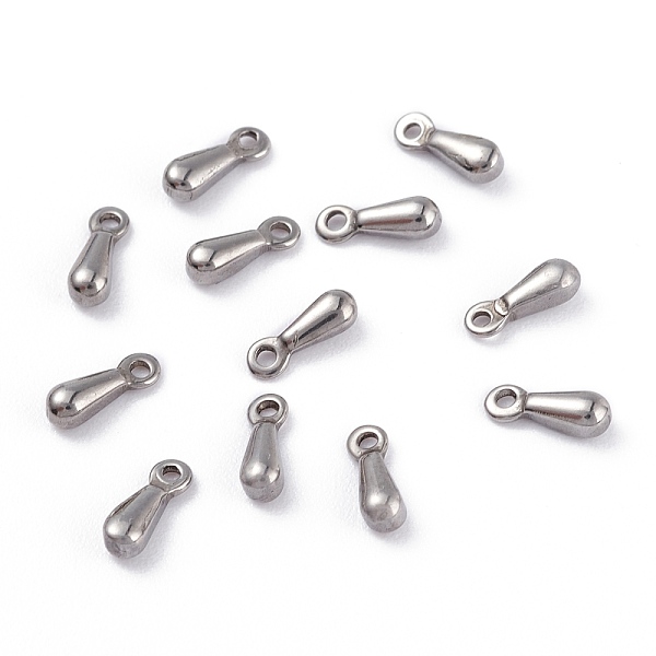 PandaHall 304 Stainless Steel Charms, Chain Extender Teardrop, Stainless Steel Color, 7.5x2.5x2.3mm, Hole: 1mm 304 Stainless Steel Teardrop
PandaHall 304 Stainless Steel Charms, Chain Extender Teardrop, Stainless Steel Color, 7.5x2.5x2.3mm, Hole: 1mm 304 Stainless Steel Teardrop