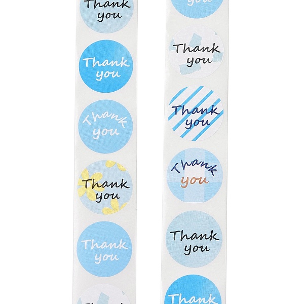 PandaHall Thank You Stickers Roll, Self-Adhesive Stickers, Flat Round, for Presents Decoration, Sky Blue, 25mm 500pcs/roll Paper Round
PandaHall Thank You Stickers Roll, Self-Adhesive Stickers, Flat Round, for Presents Decoration, Sky Blue, 25mm 500pcs/roll Paper Round