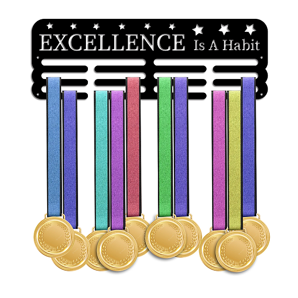 PandaHall Sports Theme Iron Medal Hanger Holder Display Wall Rack, with Screws, Inspiring Quote Excellence Is A Habit, Word, 150x400mm Iron...
PandaHall Sports Theme Iron Medal Hanger Holder Display Wall Rack, with Screws, Inspiring Quote Excellence Is A Habit, Word, 150x400mm Iron...