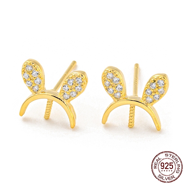 PandaHall Rabbit Ear 925 Sterling Silver Micro Pave Clear Cubic Zirconia Stud Earring Findings, for Half Drilled Beads, with S925 Stamp...
PandaHall Rabbit Ear 925 Sterling Silver Micro Pave Clear Cubic Zirconia Stud Earring Findings, for Half Drilled Beads, with S925 Stamp...