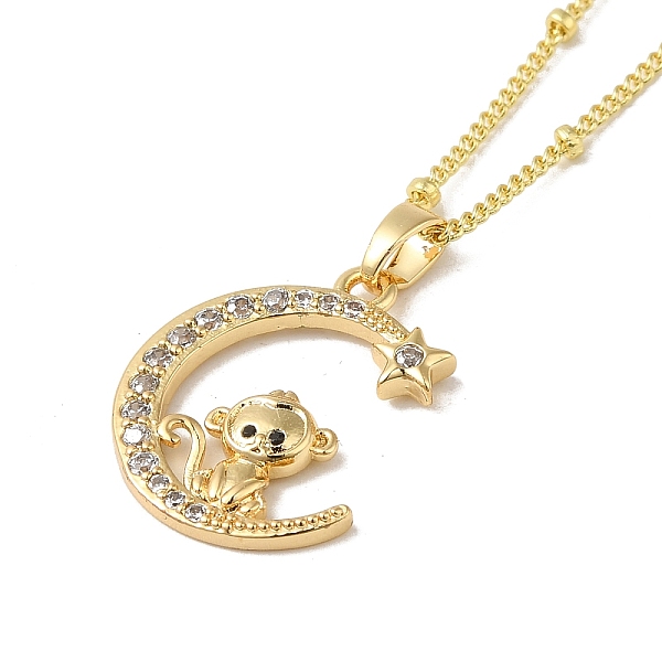 PandaHall Brass Micro Pave Clear Cubic Zirconia Pendants Necklaces, The 12 Animals of the Chinese Zodiac, Real 18K Gold Plated, Monkey...
PandaHall Brass Micro Pave Clear Cubic Zirconia Pendants Necklaces, The 12 Animals of the Chinese Zodiac, Real 18K Gold Plated, Monkey...