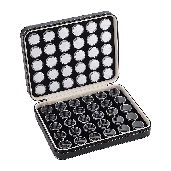 PandaHall 60Pcs 2 Colors Plastic Loose Diamond Round Boxes, Organizer Bags for Nail Art, Small Items, Loose Gems Storage, Black and White...
PandaHall 60Pcs 2 Colors Plastic Loose Diamond Round Boxes, Organizer Bags for Nail Art, Small Items, Loose Gems Storage, Black and White...