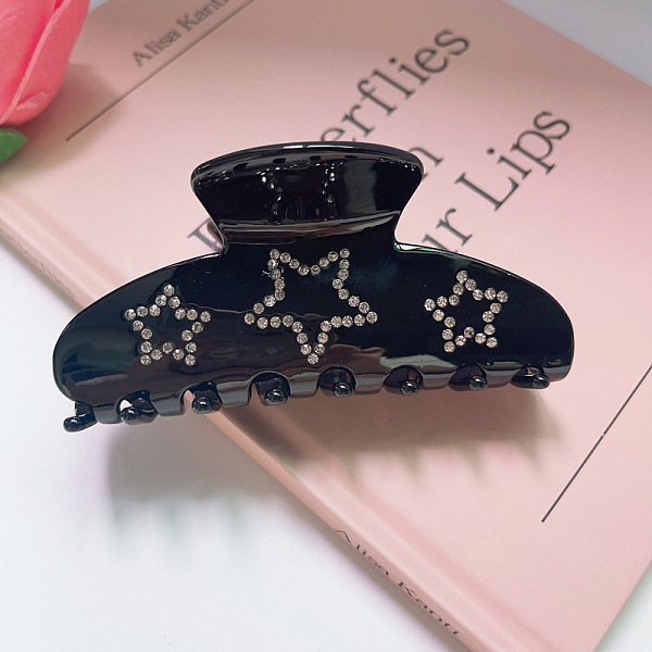 PandaHall Sparkling Double-sided Rhinestone Star Hair Clip for Women - High-quality, Chic and Trendy Y2K Shark Hairpin Accessory, Black...
PandaHall Sparkling Double-sided Rhinestone Star Hair Clip for Women - High-quality, Chic and Trendy Y2K Shark Hairpin Accessory, Black...