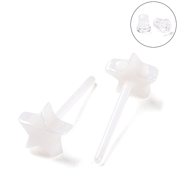 PandaHall Hypoallergenic Bioceramics Zirconia Ceramic Star Stud Earrings, No Fading and Nickel Free, WhiteSmoke, 5.5x5.5mm Zirconia Ceramic..., White
PandaHall Hypoallergenic Bioceramics Zirconia Ceramic Star Stud Earrings, No Fading and Nickel Free, WhiteSmoke, 5.5x5.5mm Zirconia Ceramic..., White