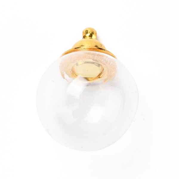 PandaHall Glass Bottle Pendants, with Brass Cap, Wish Bottle Pendant, Refillable Bottle Pendant, Round, Golden, Clear, 27mm, Hole: 1.8mm...
PandaHall Glass Bottle Pendants, with Brass Cap, Wish Bottle Pendant, Refillable Bottle Pendant, Round, Golden, Clear, 27mm, Hole: 1.8mm...