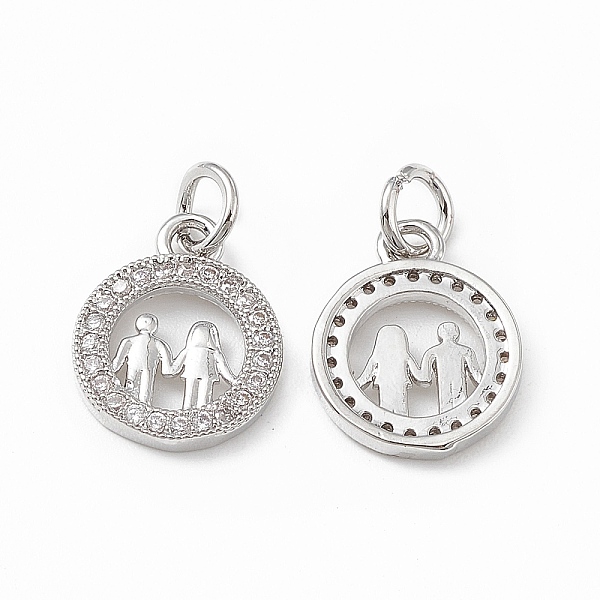 PandaHall Brass Micro Pave Cubic Zirconia Charms, with Jump Ring, Flat Round with Lover Charm, Platinum, 13.5x11x2mm, Hole: 3mm Brass+Cubic..., Clear
PandaHall Brass Micro Pave Cubic Zirconia Charms, with Jump Ring, Flat Round with Lover Charm, Platinum, 13.5x11x2mm, Hole: 3mm Brass+Cubic..., Clear