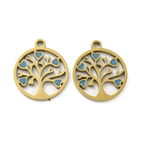 PandaHall Ion Plating(IP) 316L Surgical Stainless Steel Pendants, with Enamel, Real 18K Gold Plated, Tree of Life Charm, Cornflower Blue...
PandaHall Ion Plating(IP) 316L Surgical Stainless Steel Pendants, with Enamel, Real 18K Gold Plated, Tree of Life Charm, Cornflower Blue...