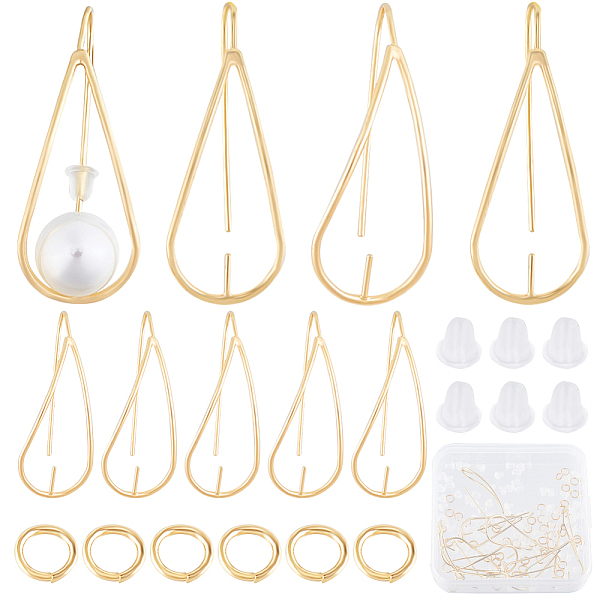 PandaHall CREATCABIN 12Pcs Brass Earring Hook, for Half Drilled Beads, with 50Pcs Jump Rings & 100Pcs Plastic Ear Nuts, Real 18K Gold Plated...
PandaHall CREATCABIN 12Pcs Brass Earring Hook, for Half Drilled Beads, with 50Pcs Jump Rings & 100Pcs Plastic Ear Nuts, Real 18K Gold Plated...