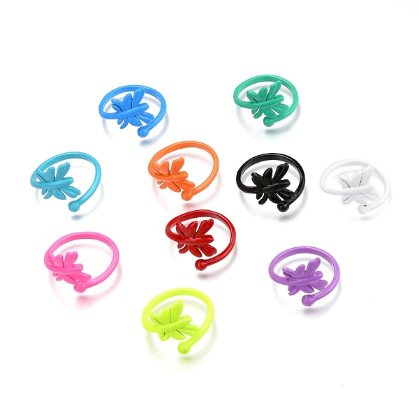 PandaHall Spray Painted Brass Cuff Rings, Open Rings, Dragonfly, Mixed Color, US Size 6 3/4(17.1mm) Brass Multicolor
PandaHall Spray Painted Brass Cuff Rings, Open Rings, Dragonfly, Mixed Color, US Size 6 3/4(17.1mm) Brass Multicolor