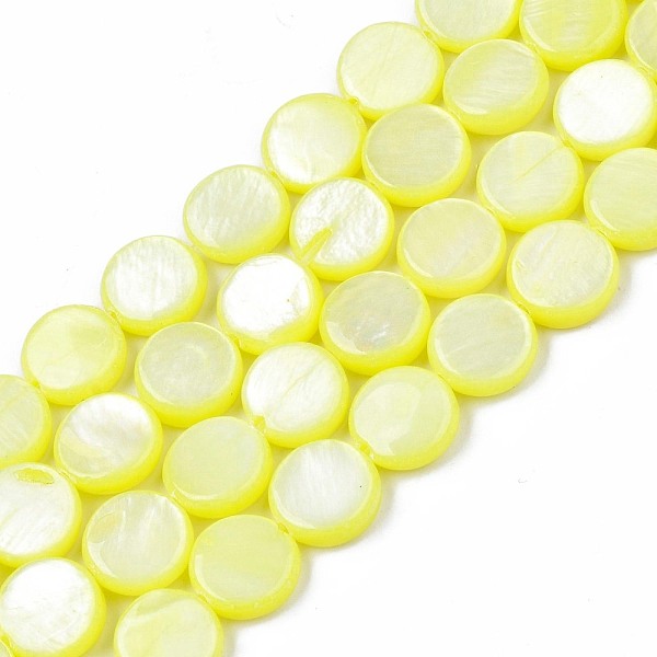 PandaHall Freshwater Shell Beads Strands, Dyed, Flat Round, Yellow, 8x2.5~3.5mm, Hole: 0.8mm, about 50~51pcs/strand, 15.35 inch~15.75 inch...
PandaHall Freshwater Shell Beads Strands, Dyed, Flat Round, Yellow, 8x2.5~3.5mm, Hole: 0.8mm, about 50~51pcs/strand, 15.35 inch~15.75 inch...