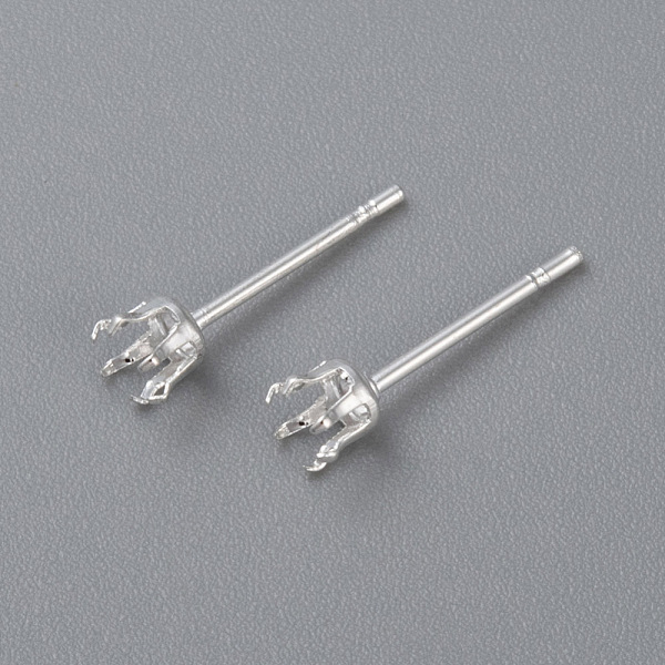 PandaHall 304 Stainless Steel Stud Earring Findings, Prong Settings, Silver, 15x4mm, Pin: 0.8mm 304 Stainless Steel Others
PandaHall 304 Stainless Steel Stud Earring Findings, Prong Settings, Silver, 15x4mm, Pin: 0.8mm 304 Stainless Steel Others