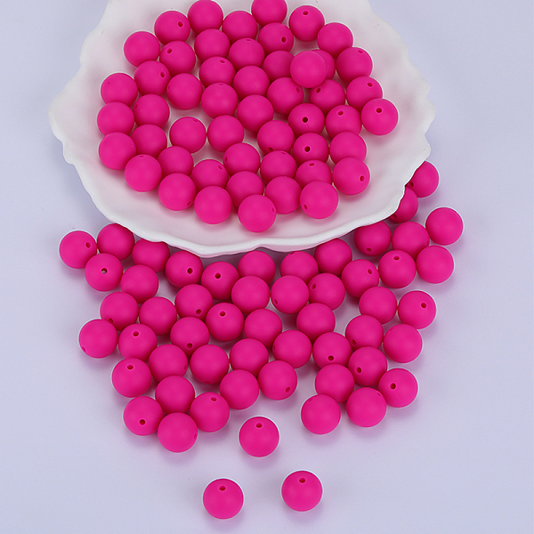 PandaHall Round Silicone Focal Beads, Chewing Beads For Teethers, DIY Nursing Necklaces Making, Deep Pink, 15mm, Hole: 2mm Silicone Round
PandaHall Round Silicone Focal Beads, Chewing Beads For Teethers, DIY Nursing Necklaces Making, Deep Pink, 15mm, Hole: 2mm Silicone Round