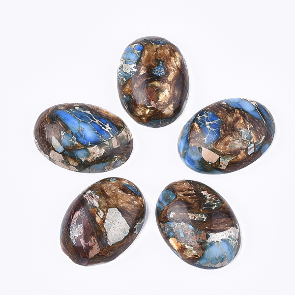 PandaHall Assembled Synthetic Imperial Jasper and Bronzite Cabochons, Dyed, Oval, Dodger Blue, 25~25.5x18~18.5x7~7.5mm Imperial Jasper Oval...
PandaHall Assembled Synthetic Imperial Jasper and Bronzite Cabochons, Dyed, Oval, Dodger Blue, 25~25.5x18~18.5x7~7.5mm Imperial Jasper Oval...