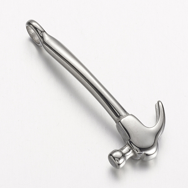 PandaHall 304 Stainless Steel Big Pendants, Hammer, Stainless Steel Color, 50x19.5x5mm, Hole: 5mm 304 Stainless Steel Tool
PandaHall 304 Stainless Steel Big Pendants, Hammer, Stainless Steel Color, 50x19.5x5mm, Hole: 5mm 304 Stainless Steel Tool