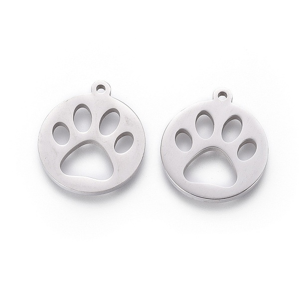 PandaHall 201 Stainless Steel Pet Pendants, Manual Polishing, Flat Round with Dog Footprint, Stainless Steel Color, 18x16x1.5mm, Hole: 1.2mm...
PandaHall 201 Stainless Steel Pet Pendants, Manual Polishing, Flat Round with Dog Footprint, Stainless Steel Color, 18x16x1.5mm, Hole: 1.2mm...