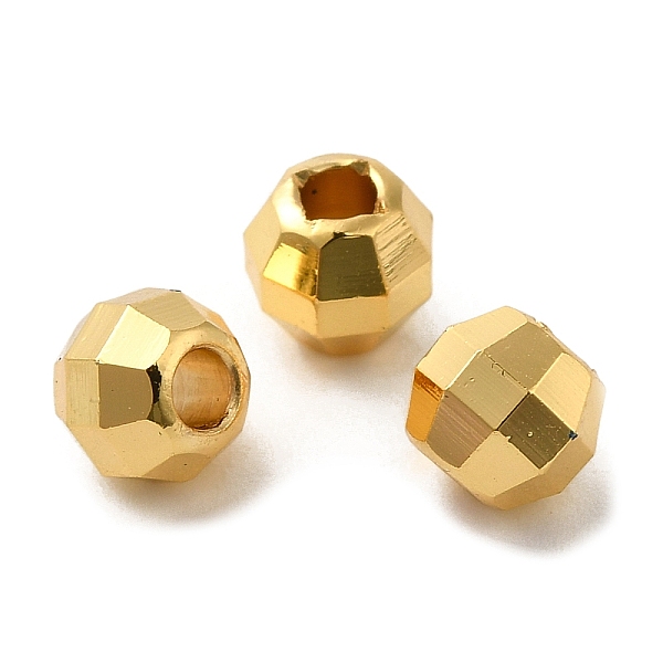 PandaHall Brass Spacer Beads, Faceted, Barrel, Real 18K Gold Plated, 6x5mm, Hole: 2mm Brass Barrel
PandaHall Brass Spacer Beads, Faceted, Barrel, Real 18K Gold Plated, 6x5mm, Hole: 2mm Brass Barrel