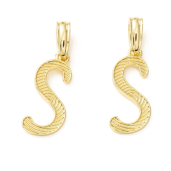 PandaHall Rack Plating Eco-Friendly Brass Letter Pendants, Real 18K Gold Long-Lasting Plated, Cadmium Free & Lead Free, Letter.S, 20x9x1.4mm...
PandaHall Rack Plating Eco-Friendly Brass Letter Pendants, Real 18K Gold Long-Lasting Plated, Cadmium Free & Lead Free, Letter.S, 20x9x1.4mm...