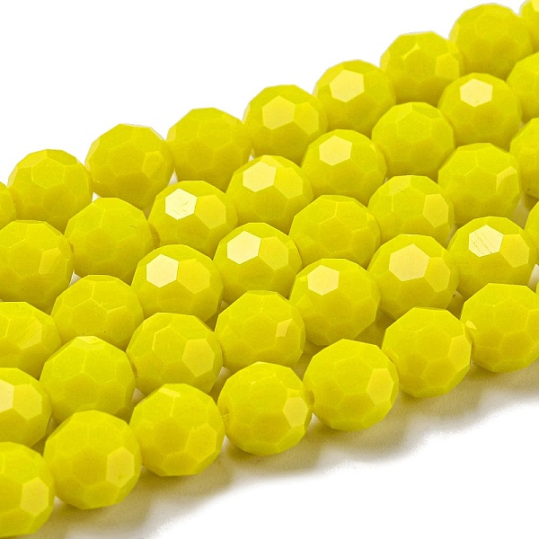 PandaHall Opaque Glass Beads Stands, Faceted(32 Facets), Round, Yellow, 8mm, Hole: 1mm, about 65~67pcs/strand, 49~50cm Glass Round Yellow
PandaHall Opaque Glass Beads Stands, Faceted(32 Facets), Round, Yellow, 8mm, Hole: 1mm, about 65~67pcs/strand, 49~50cm Glass Round Yellow