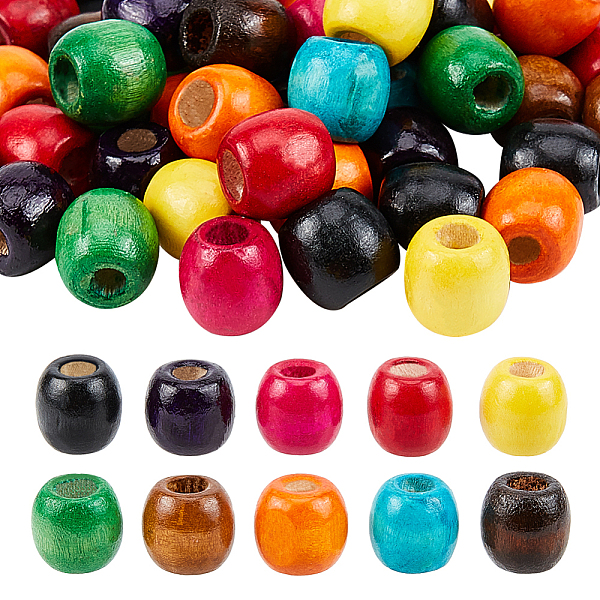 PandaHall Natural Wood Beads, Dyed, Large Hole Beads, Column, Mixed Color, 16.5x16.5mm, Hole: 6mm, 10colors, 20pcs/color, 200pcs/bag Wood..., Multicolor
PandaHall Natural Wood Beads, Dyed, Large Hole Beads, Column, Mixed Color, 16.5x16.5mm, Hole: 6mm, 10colors, 20pcs/color, 200pcs/bag Wood..., Multicolor